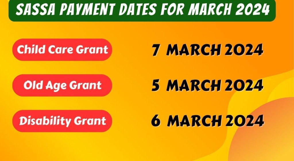 SASSA Payments for March 2024